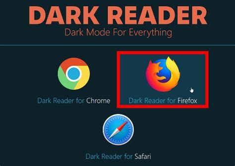 dark reader firefox|More.